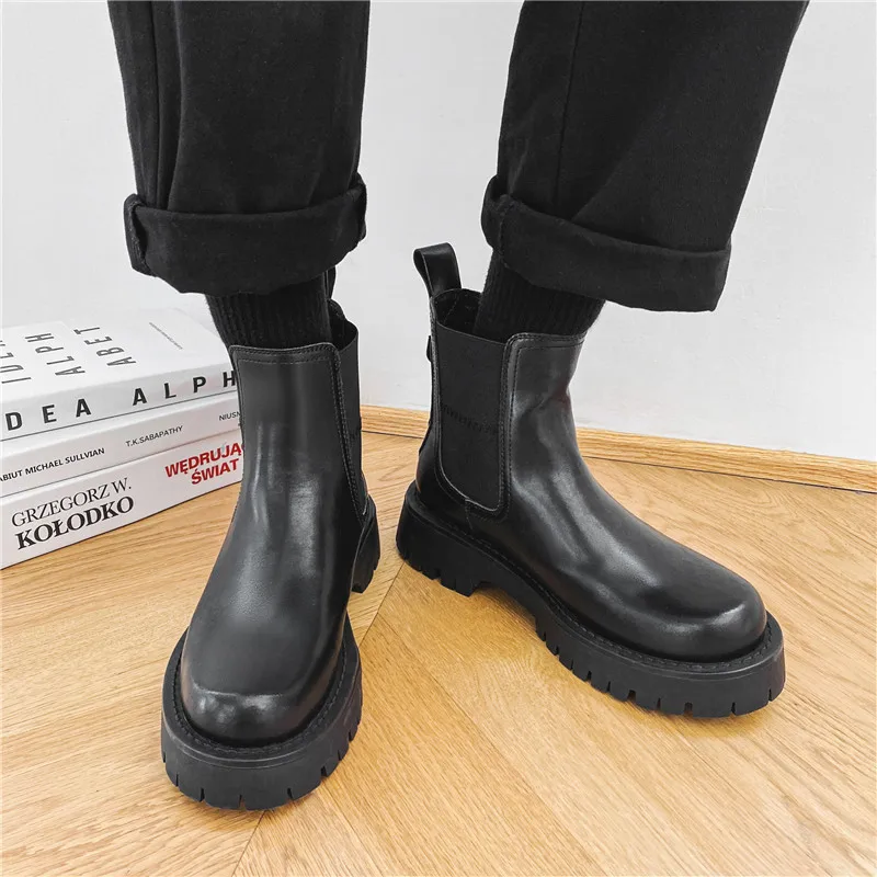 mens leisure chelsea boots party nightclub dress black tide platform shoes cowboy genuine leather boot autumn winter ankle botas
mens leisure chelsea boots party nightclub dress black tide platform shoes cowboy genuine leather boot autumn winter ankle botas