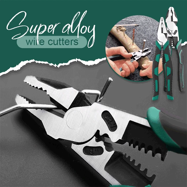 Professional Super Alloy Wire Cutters Wire Stripper Demolisher Pliers Universal Needle Nose Pliers Electrician Metalworking Tool
Professional Super Alloy Wire Cutters Wire Stripper Demolisher Pliers Universal Needle Nose Pliers Electrician Metalworking Tool