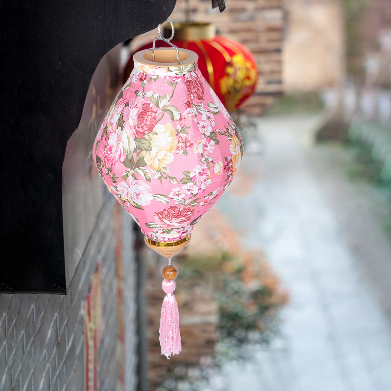 

Outdoor Hanging Lantern Ornament Party Layout Lantern Lantern Festival Floral Lantern Decor