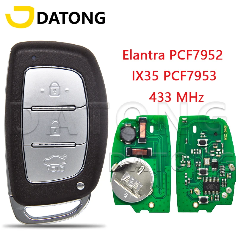 Datong World Car Remote Key For Hyundai IX35 ID46 PCF7953 Verna Elantra ID46 PCF7952 433FSK Replace Smart Control Keyless Entry
Datong World Car Remote Key For Hyundai IX35 ID46 PCF7953 Verna Elantra ID46 PCF7952 433FSK Replace Smart Control Keyless Entry