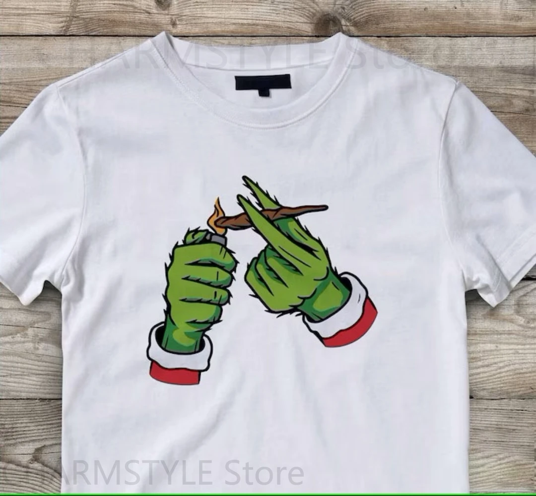Grinch Lighting Smoking Hand Short Sleeves Funny Stoner Christmas Weed Joint Roll Marijuana Tee Green Monster Harajuku Shirt
Grinch Lighting Smoking Hand Short Sleeves Funny Stoner Christmas Weed Joint Roll Marijuana Tee Green Monster Harajuku Shirt