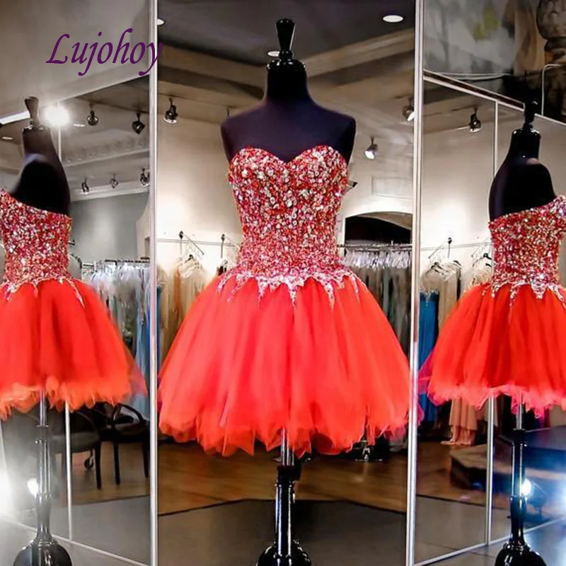 Red Luxury Short Homecoming Dresses for Girls Tulle Women Cocktail Prom Grade 8 Graduation Gowns
Red Luxury Short Homecoming Dresses for Girls Tulle Women Cocktail Prom Grade 8 Graduation Gowns