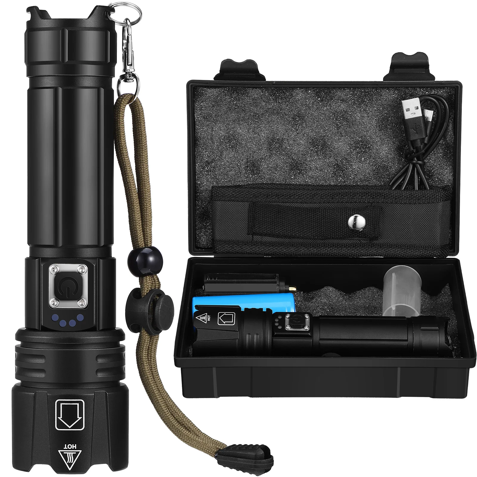Flash Light Rechargeable Flashlights Led Flashlights Led Torch Multifunction Flashlight 5000mAh
Flash Light Rechargeable Flashlights Led Flashlights Led Torch Multifunction Flashlight 5000mAh