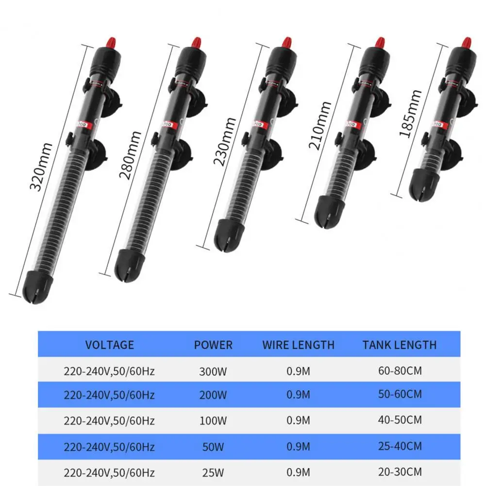 Safe Practical Fish Tank Thermostat Heating Rod Adjustable Submersible Heater Sensitive for Various Fish Tank
Safe Practical Fish Tank Thermostat Heating Rod Adjustable Submersible Heater Sensitive for Various Fish Tank