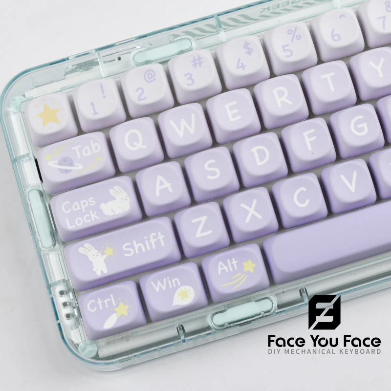 

Starpicking Rabbit 136 Keys MOA Profile PBT Keycaps Dye Sublimation for MX Switch Gaming Mechanical Wireless Keyboard Keycap