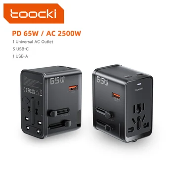 Toocki GaN 65W Universal Travel Adapter