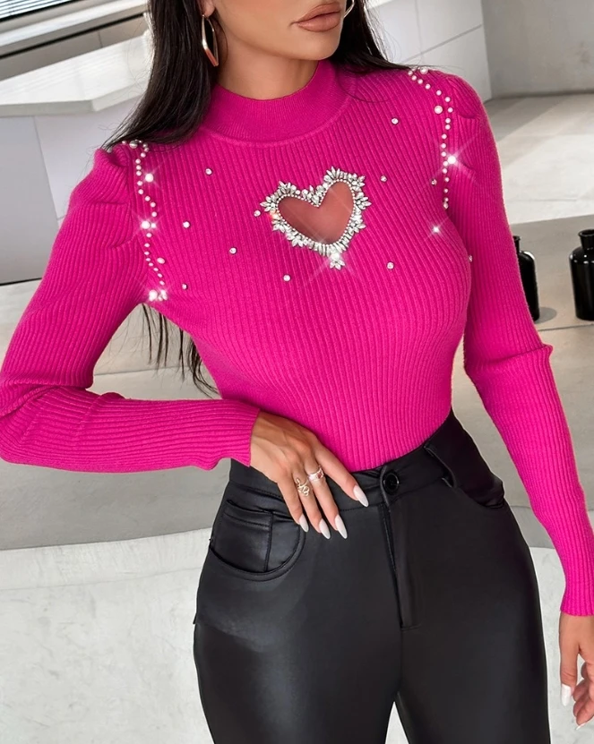 New Women's 2023 Hot Selling Casual Fashion Rhinestone Knitted Sweaters In Stock
New Women's 2023 Hot Selling Casual Fashion Rhinestone Knitted Sweaters In Stock