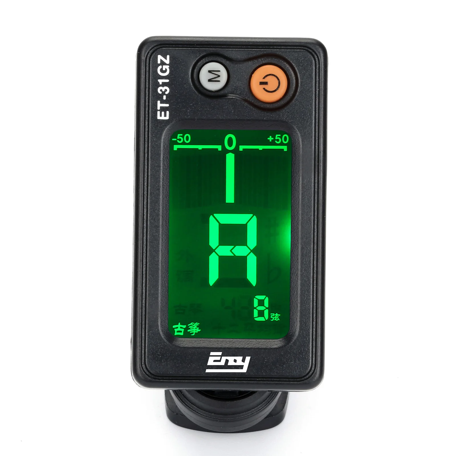 ENO ET-31GZ-on тюнер 360 градусов, акустическая гитара, тюнер, ЖК-экран, электрический цифровой тюнер для GZ GuZheng
ENO ET-31GZ-on тюнер 360 градусов, акустическая гитара, тюнер, ЖК-экран, электрический цифровой тюнер для GZ GuZheng