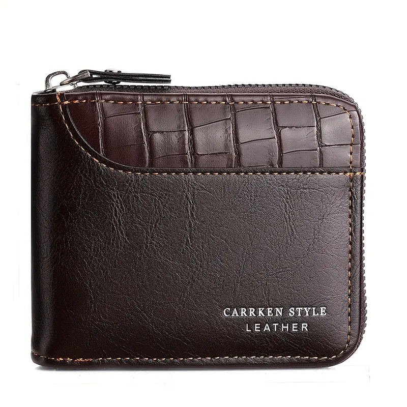Leather Men’s Wallet Luxury Men's Purse Male Zipper Card Holders with Coin Pocket RFID Wallets Gifts for Men Money Bag 11 Mallzona S84366b63d5254b218dc98cce2a50129eY Leather Men’s Wallet Luxury Men's Purse Male Zipper Card Holders with Coin Pocket RFID Wallets Gifts for Men Money Bag Mallzona