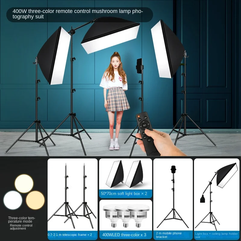 

Video Light Photography LED Daylight-Balanced Sun Lamp for Softbox Lighting Portrait Flash Studio Accessories Youtube Live