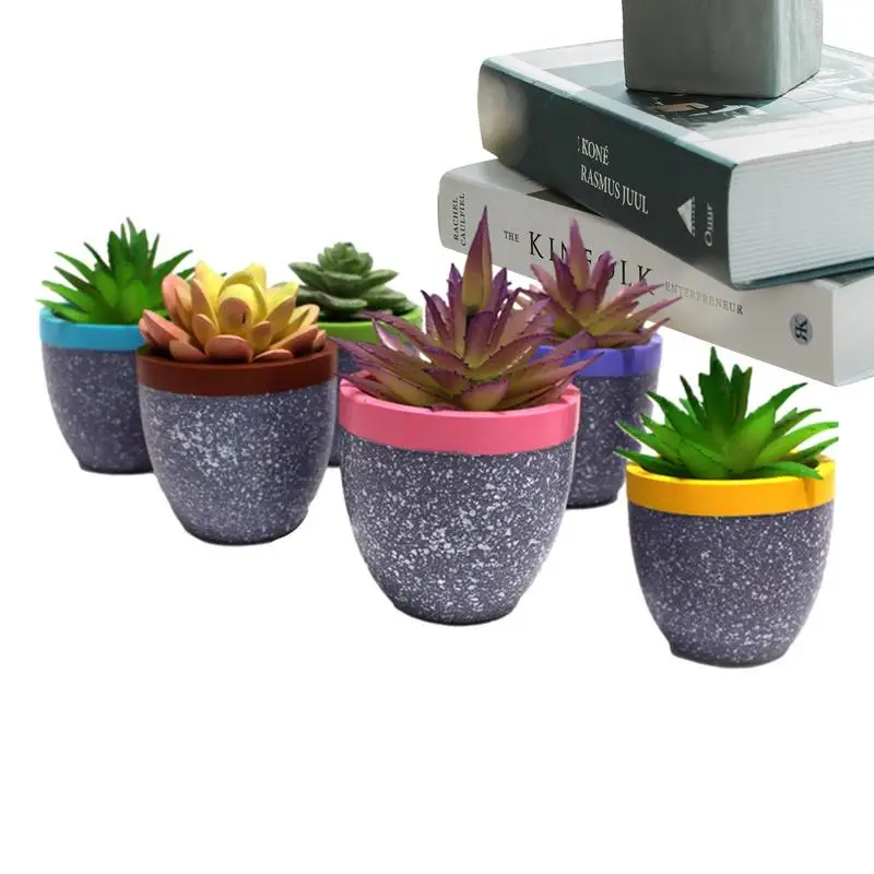 6 Pcs Mini Resin Round Flower Pot Nursery Home Office Decor Green Artificial Refinement Garden Tools
6 Pcs Mini Resin Round Flower Pot Nursery Home Office Decor Green Artificial Refinement Garden Tools