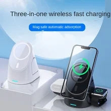 Three-in-one Magnetic Wireless Charger for Iphone12 Apple 13 Watch Headset Wireless Charging
Three-in-one Magnetic Wireless Charger for Iphone12 Apple 13 Watch Headset Wireless Charging