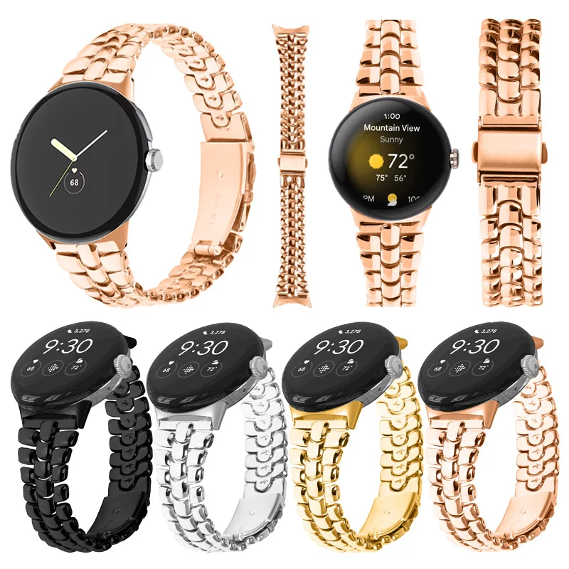 For Google Pixel Watch Straps Stainless Steel Slim Three-Beads band Women Men Watchband for Pixel Watch 2 Bracelet correa
For Google Pixel Watch Straps Stainless Steel Slim Three-Beads band Women Men Watchband for Pixel Watch 2 Bracelet correa