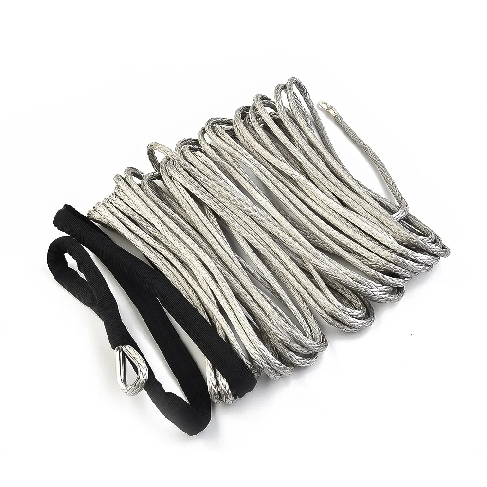 ATV UTV High Strength Synthetic Winch Line Cable Rope Tow Cord With Sheath Gray Winch Rope High Strength Buggy Trailer Rope
ATV UTV High Strength Synthetic Winch Line Cable Rope Tow Cord With Sheath Gray Winch Rope High Strength Buggy Trailer Rope