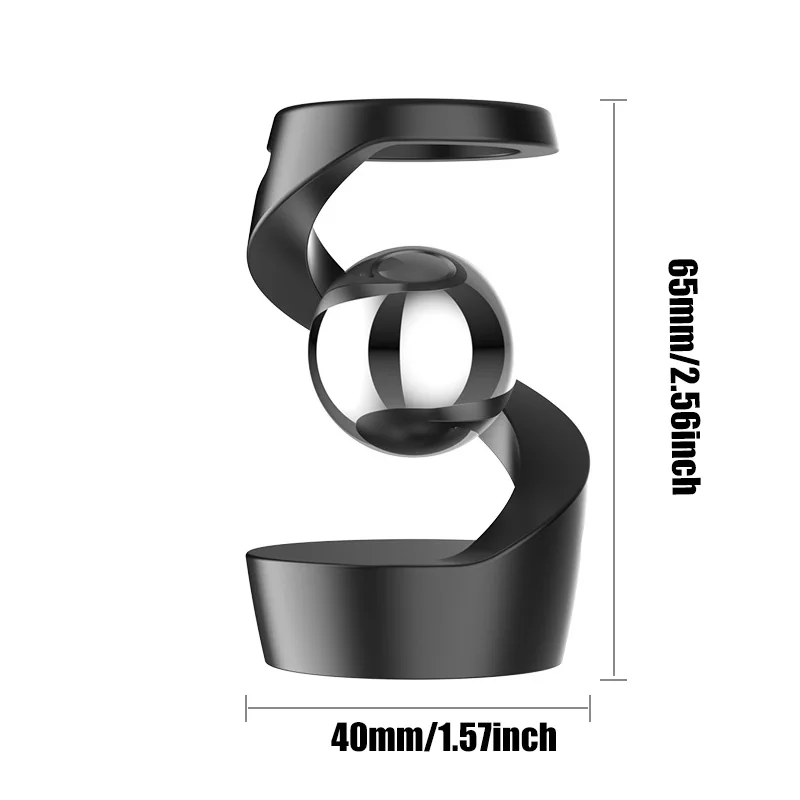 Pouvez-vous roscope rotatif de bureau en alliage d'aluminium pour adultes, jouet Fidget Spinner, gyroscope filature, accents métalliques argentés, cadeau 6