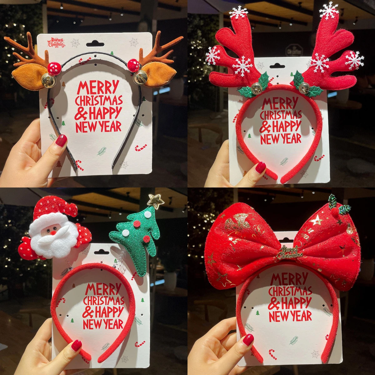 Christmas Hair Band Adult Kids Headwear Santa Elk Hat Xmas Tree Shape Headband Holiday Dress Decoration
Christmas Hair Band Adult Kids Headwear Santa Elk Hat Xmas Tree Shape Headband Holiday Dress Decoration