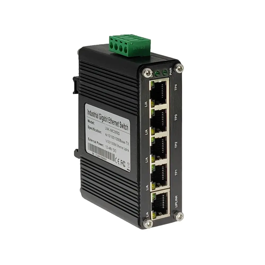 Mini Industrial 5 Port RJ45 Gigabit Ethernet(POE + )Switch/4 Port Gigabit Ethernet (POE + )Switch with SFP Port
Mini Industrial 5 Port RJ45 Gigabit Ethernet(POE + )Switch/4 Port Gigabit Ethernet (POE + )Switch with SFP Port