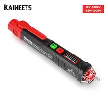 KAIWEETS HT100 Non-contact Alarm AC voltage detector meter Smart Tester Pen 12-1000V Current Electric Sensor Test Pencil Pen
KAIWEETS HT100 Non-contact Alarm AC voltage detector meter Smart Tester Pen 12-1000V Current Electric Sensor Test Pencil Pen