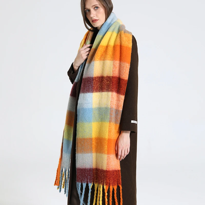 NEW Luxury Cashmere Women Plaid Scarf Winter Warm Shawl and Wrap Bandana Pashmina Long Tassel Female Foulard Thick Blanket 9 Mallzona S843cb20035674d3fbbe2f220e4e0b224h NEW Luxury Cashmere Women Plaid Scarf Winter Warm Shawl and Wrap Bandana Pashmina Long Tassel Female Foulard Thick Blanket Mallzona