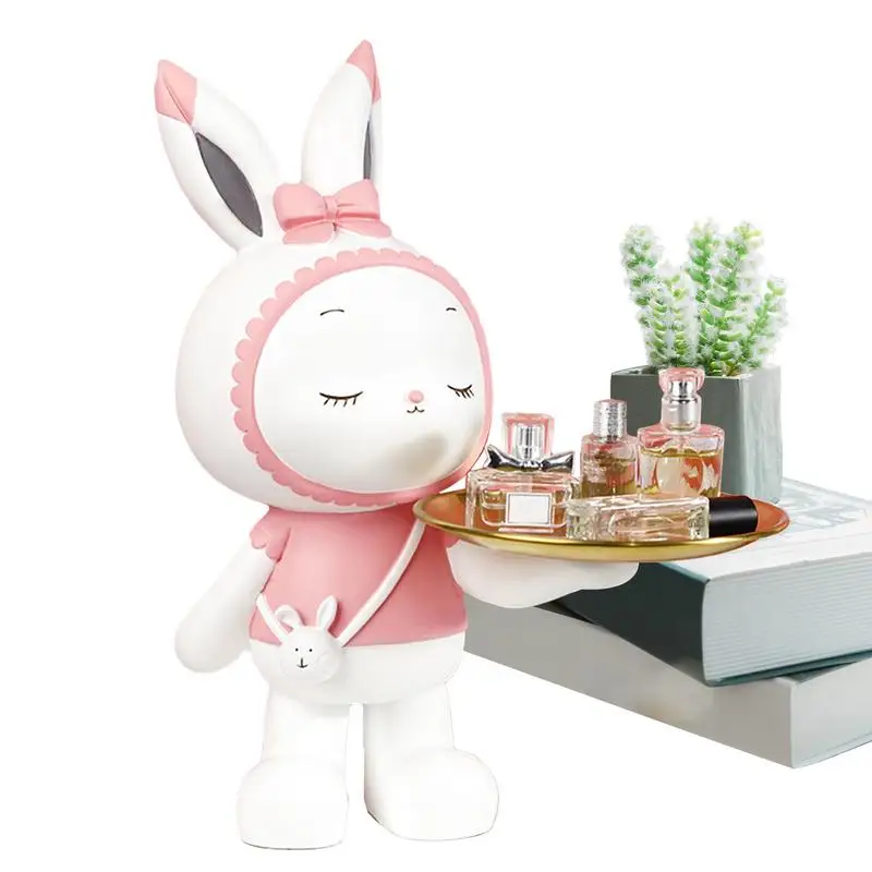 Key Holder Bowl Rabbit Girl Statue Key Tray Storage Ornament Resin Key Storage Ornaments Entrance Porch Decoration Figurines
Key Holder Bowl Rabbit Girl Statue Key Tray Storage Ornament Resin Key Storage Ornaments Entrance Porch Decoration Figurines