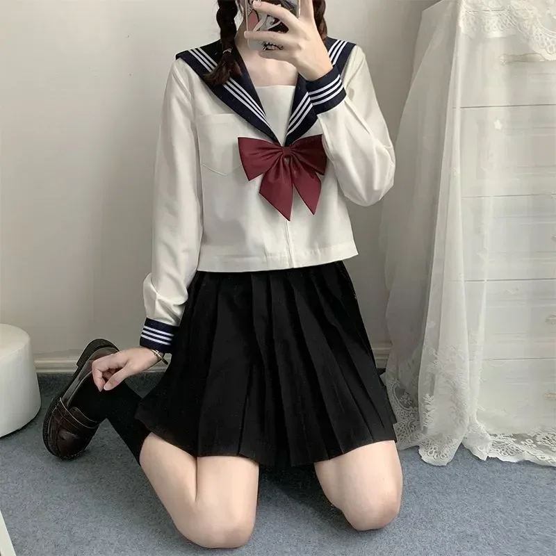 

Плиссированная женская школьная эротическая униформа, блузка, стильный Школьный костюм, японский матрос для девочек