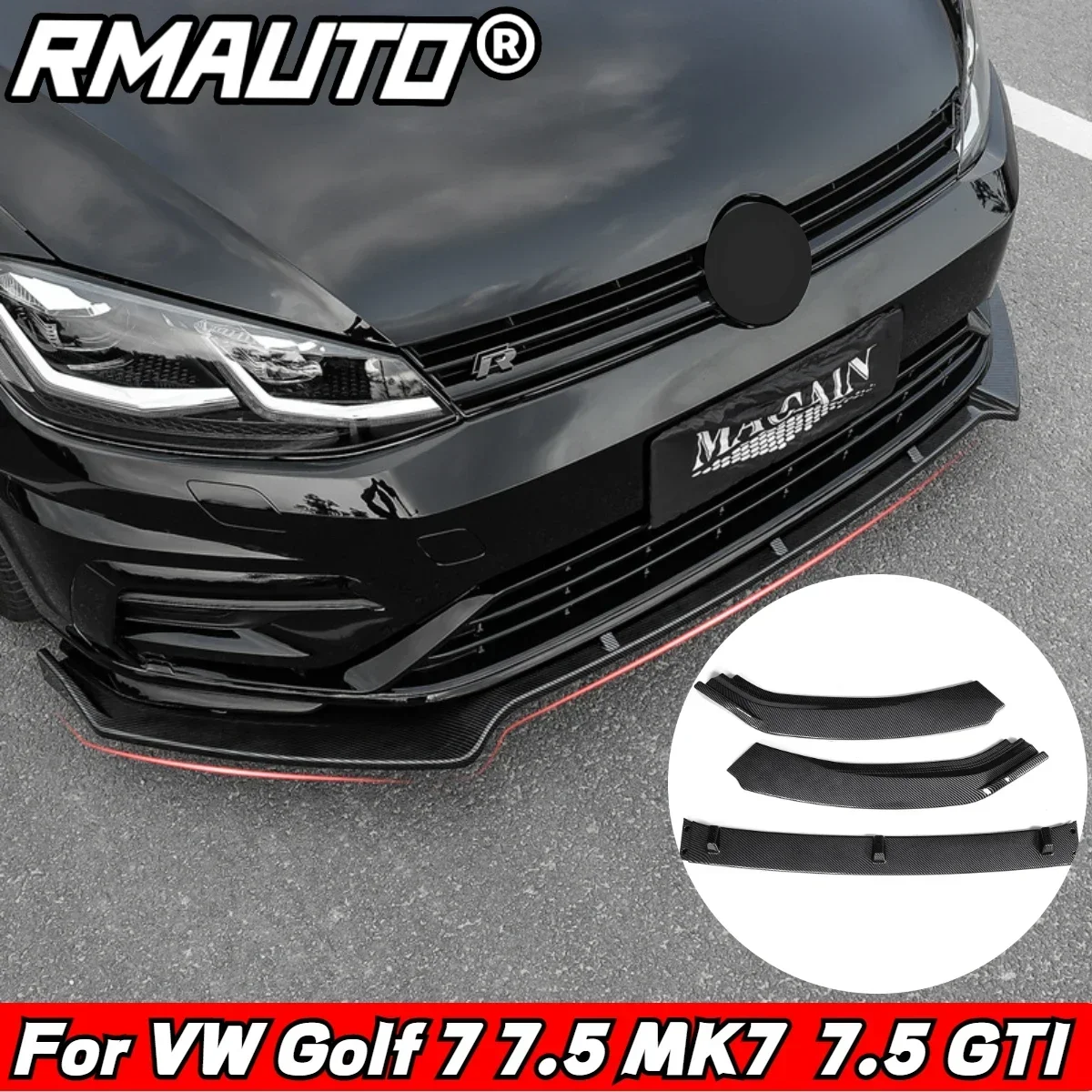 Рассеиватель для переднего бампера RMAUTO из углеродного волокна для Volkswagen VW Golf MK7 7,5 GTI 2014-2020
Рассеиватель для переднего бампера RMAUTO из углеродного волокна для Volkswagen VW Golf MK7 7,5 GTI 2014-2020