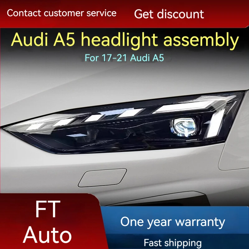 Car lights For 17-21 Audi A5 headlight assembly modification LED lens RS5 daytime running lights flowing turn signal
Car lights For 17-21 Audi A5 headlight assembly modification LED lens RS5 daytime running lights flowing turn signal