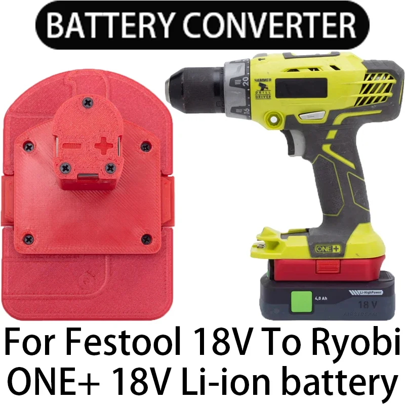 Adapter for Ryobi ONE+ 18V Li-Ion Tools Converter to Festool AIRSTREAM 18V Li-Ion Battery Adapter Power Tool Accessory 
Adapter for Ryobi ONE+ 18V Li-Ion Tools Converter to Festool AIRSTREAM 18V Li-Ion Battery Adapter Power Tool Accessory