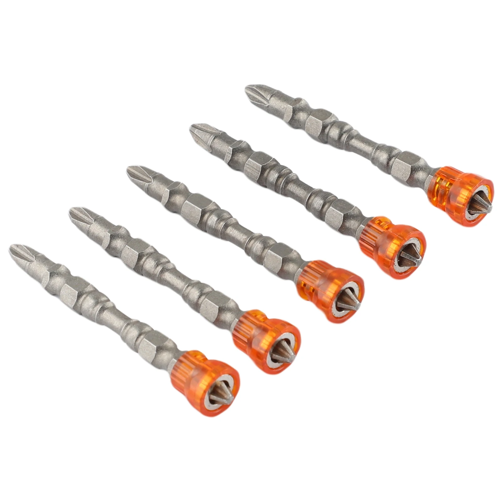 5pcs 65mm Length PH2 Double-Head Cross Screwdriver Bits With Magnetic Ring 1/4 Inch Hex Shank Alloy Steel Screwdriver Bits Tools
5pcs 65mm Length PH2 Double-Head Cross Screwdriver Bits With Magnetic Ring 1/4 Inch Hex Shank Alloy Steel Screwdriver Bits Tools