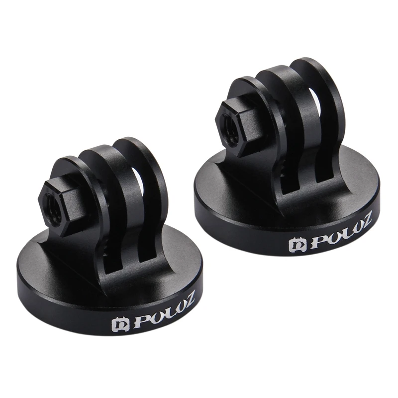 

2X PULUZ For Go Pro Accessories Camcorder Tripod Mount Adapter For Gopro HERO5 4 Session 4 3+3 2 1, Xiaomi Yi, (Black)