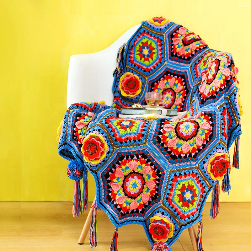 Susan's Family DIY Crochet Blanket Kit Sicilian Style Patchwork Tassel Blanket Material Package Craft Home Decor Wedding Gift
Susan's Family DIY Crochet Blanket Kit Sicilian Style Patchwork Tassel Blanket Material Package Craft Home Decor Wedding Gift