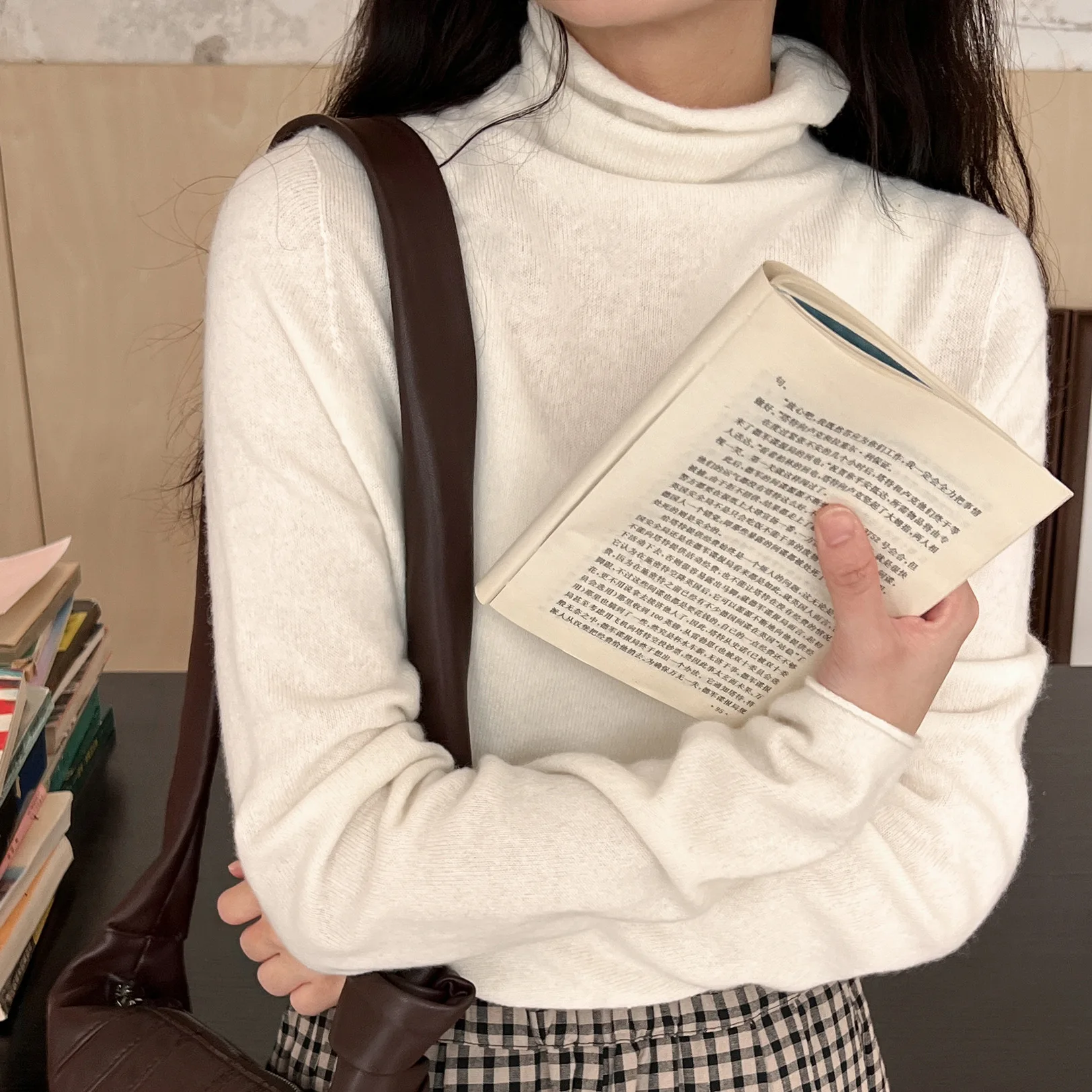 Korean Japan England Style Turtleneck Knitted Top Comfy Sweater Soft Color Cashmere
Korean Japan England Style Turtleneck Knitted Top Comfy Sweater Soft Color Cashmere
