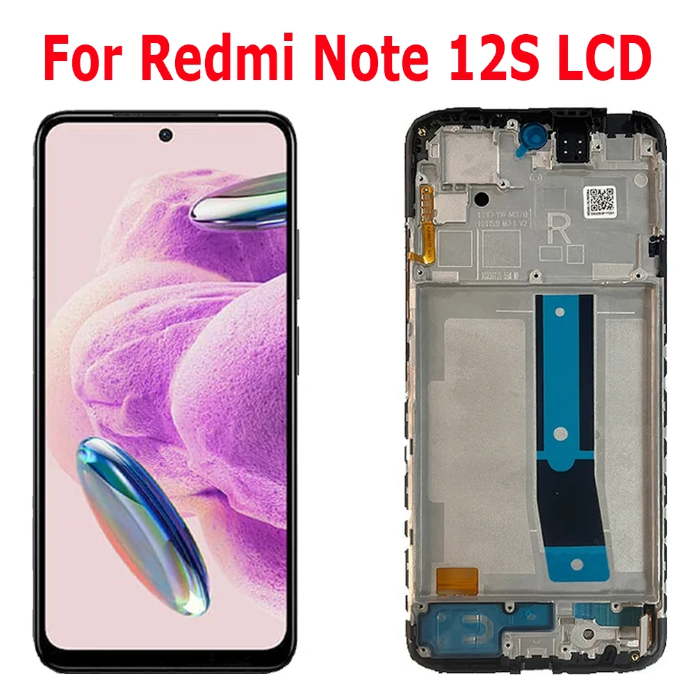 ЖК-дисплей 6,43 дюйма Super AMOLED для Xiaomi Redmi Note 12S, 2303CRA44A, дигитайзер сенсорного экрана для Redmi Note 12S, экран с рамкой
ЖК-дисплей 6,43 дюйма Super AMOLED для Xiaomi Redmi Note 12S, 2303CRA44A, дигитайзер сенсорного экрана для Redmi Note 12S, экран с рамкой