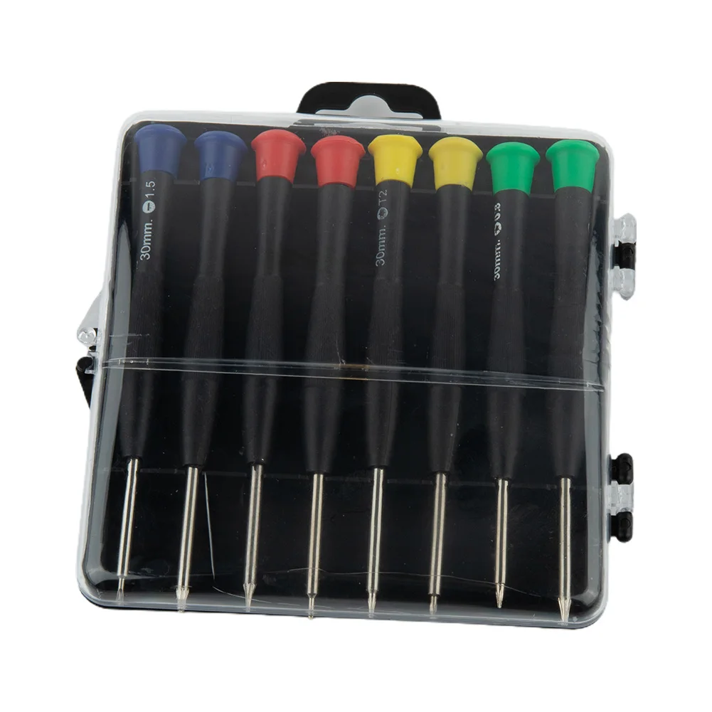 Tool Screwdriver Set Precision Practical Repair Tool SL1.5 Screwdriver Tool T3 T4 T6 Torx Cross 118*122*20mm 8pcs/set
Tool Screwdriver Set Precision Practical Repair Tool SL1.5 Screwdriver Tool T3 T4 T6 Torx Cross 118*122*20mm 8pcs/set