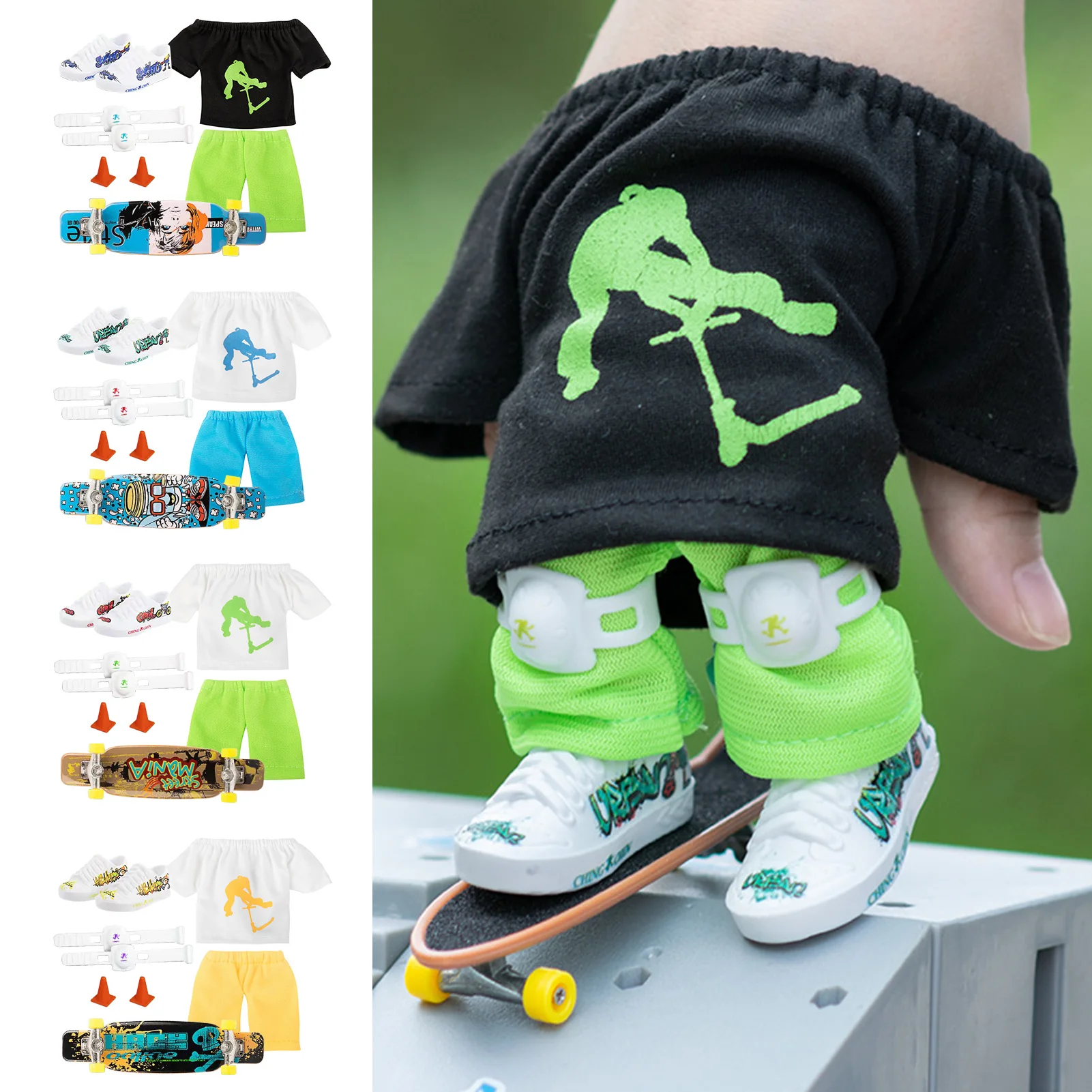 Mini Finger Scooter Set Finger Skateboard With Pants And Shoes Halloween Party Favor Kids' Birthday Gift Game Toys
Mini Finger Scooter Set Finger Skateboard With Pants And Shoes Halloween Party Favor Kids' Birthday Gift Game Toys