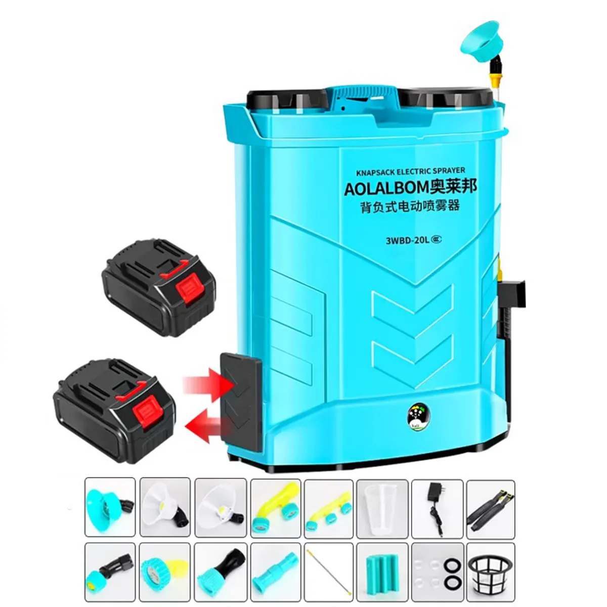 20L spray rechargeable pesticide K16800 lithium battery can quickly replace battery agricultural garden irrigation spray
20L spray rechargeable pesticide K16800 lithium battery can quickly replace battery agricultural garden irrigation spray