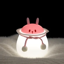 Cute Alien Rabbit Cat Silicone Baby Night Light Home Decor for Living Room Usb Charging Lighting Kids Room Decoration Lamp Child
Cute Alien Rabbit Cat Silicone Baby Night Light Home Decor for Living Room Usb Charging Lighting Kids Room Decoration Lamp Child