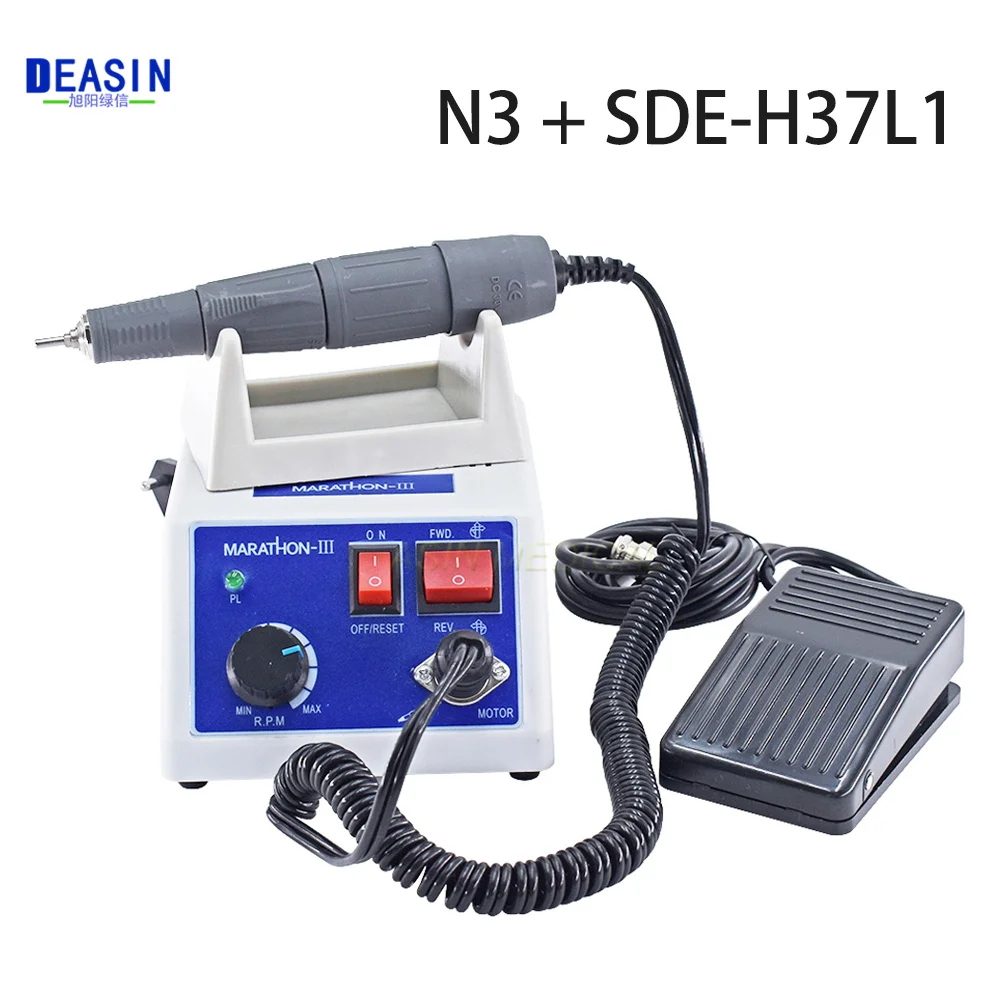 

Dental LAB Marathon N3 Micromotor Micro motor 35000RPM Handpiece Lab Equipment UE SDE-H37L1 35K RPM Handpiece