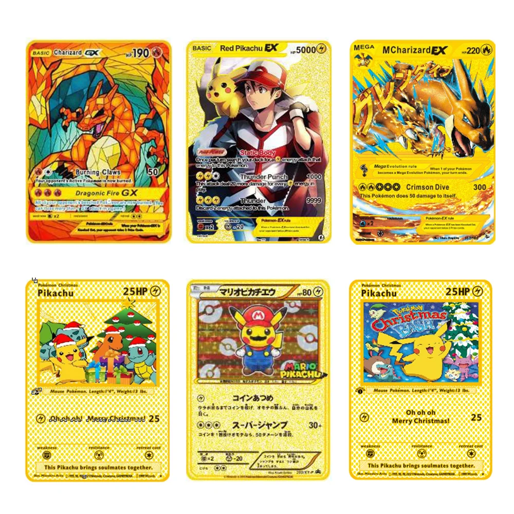 Pokemon Gold Metal Collection Card Christmas Exclusive Collection Edition Original Trainer Power Card Anime Peripheral Kids Toy
Pokemon Gold Metal Collection Card Christmas Exclusive Collection Edition Original Trainer Power Card Anime Peripheral Kids Toy