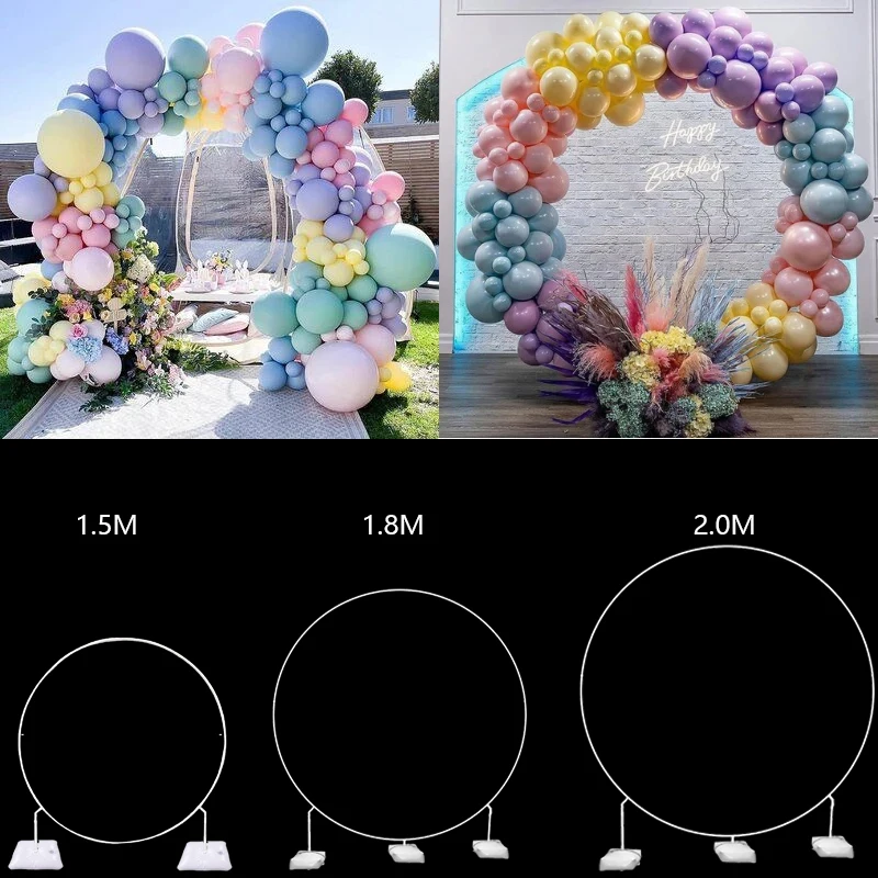 

Round Wedding Balloon Arch Kit DIY Background Balloon Holder Column Base For Birthday Party Wedding Decorations baby shower