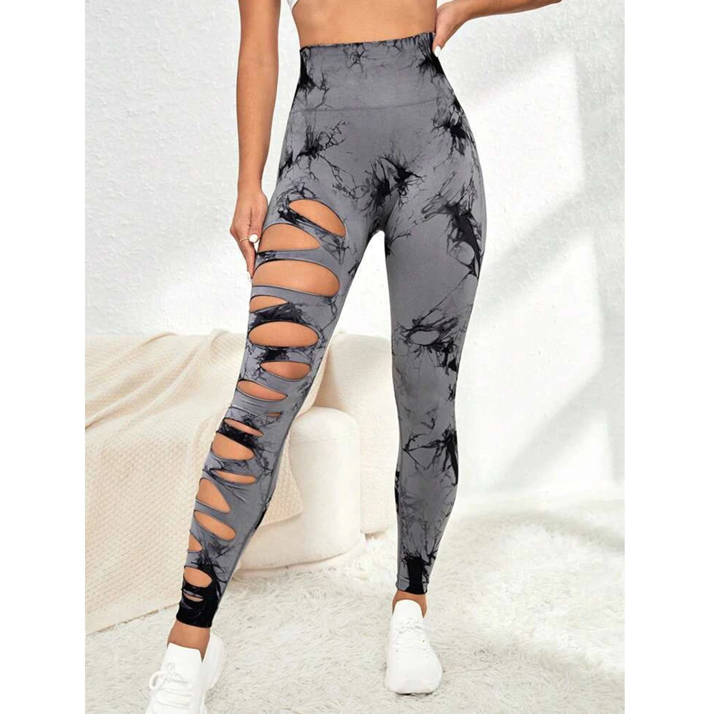 Women Running Leggings Yoga Pants Tie Dye Hollow Out Sports Pants Fitness High Waisted Push Up Gym Tights
Women Running Leggings Yoga Pants Tie Dye Hollow Out Sports Pants Fitness High Waisted Push Up Gym Tights