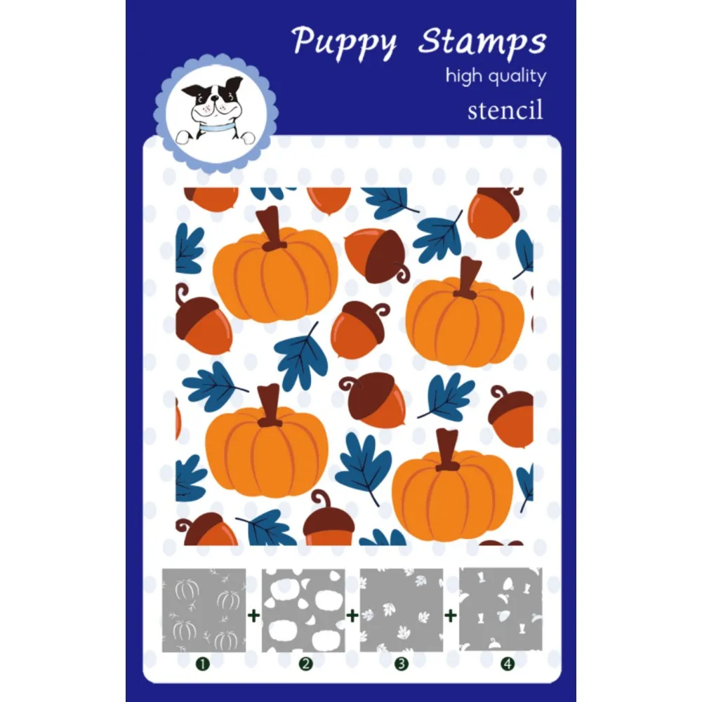 PUPPY STAMP Halloween Pumpkin New 4pc Layering Stencils for Scrapbooking Photo Album Decorative DIY Handmade Paper Cards Crafts
PUPPY STAMP Halloween Pumpkin New 4pc Layering Stencils for Scrapbooking Photo Album Decorative DIY Handmade Paper Cards Crafts