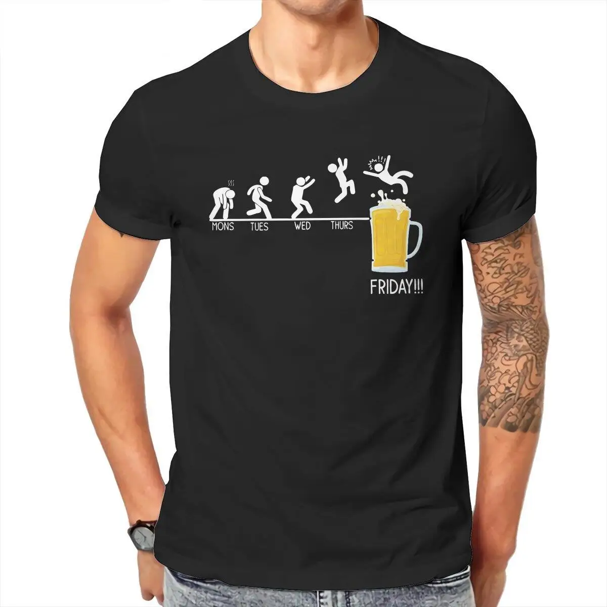 Men's Funny Beer Drinking T Shirts Monday Tuesday Wednesday Thursday Friday Cotton Clothes Vintage Tee Shirt Party T-Shirt
Men's Funny Beer Drinking T Shirts Monday Tuesday Wednesday Thursday Friday Cotton Clothes Vintage Tee Shirt Party T-Shirt