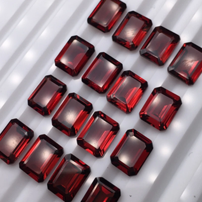 

Professional Natural Emerald Cut Ruby 12X16MM 12.50 Cts Sri-Lanka VVS Pigeon Blood Ruby Gem For Jewelry