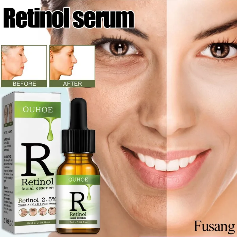 

Face Anti-aging Retinol Serum Women Whitening Brighten Cream Quickly Firming Skin Anti-Wrinkle Essence Vitamin C Fade Fine Lines