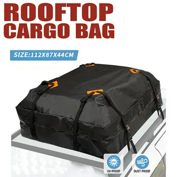 425L Waterproof Car Roof Top Rack Carrier Cargo Bag Luggage Storage Cube Bag Travel Anti-Slip Mat 420D/600D Oxford