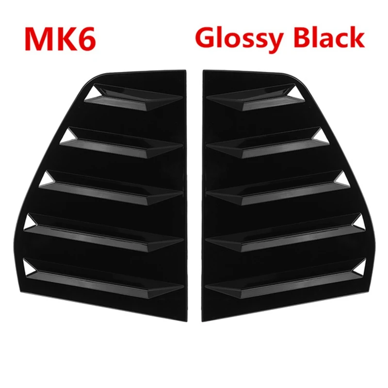 

Задние боковые стеклянные жалюзи, задние треугольные оконные жалюзи, декоративные наклейки для автомобиля VW Golf GOLF/R GTI MK6 2010-2014