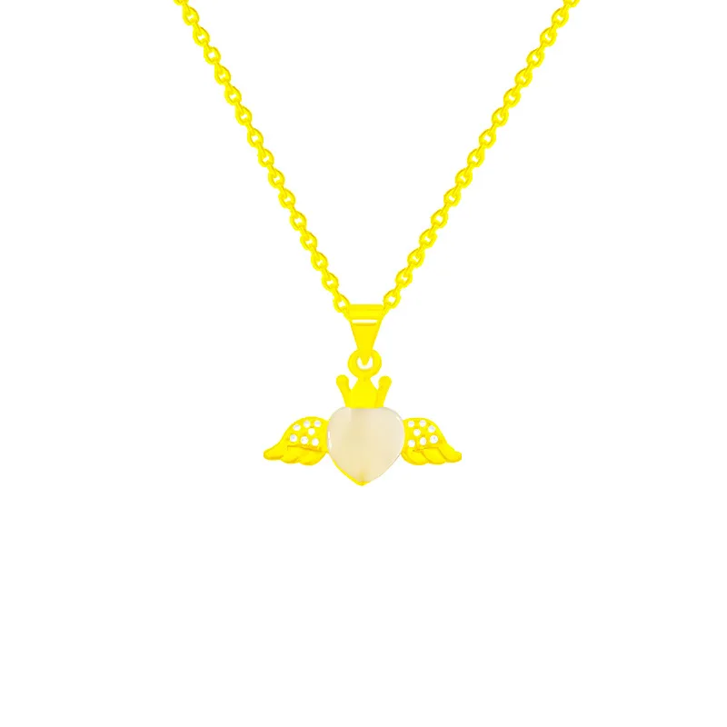 Love Heart Lucky Angel Wings Crown Zircon Chain Pendant Necklace Nimble Mother's Day Woman Wedding Family Friend Gift Jewelry
Love Heart Lucky Angel Wings Crown Zircon Chain Pendant Necklace Nimble Mother's Day Woman Wedding Family Friend Gift Jewelry