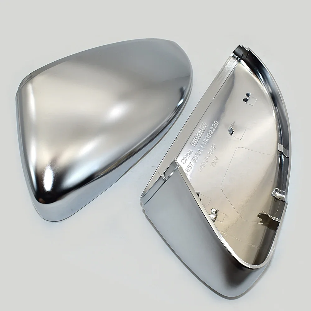 

XIANGXIXING Matt Chrome Mirror Cover Rearview Side Mirror Cap Housing For VW Passat CC B7 Scirocco Jetta MK6 Beetle