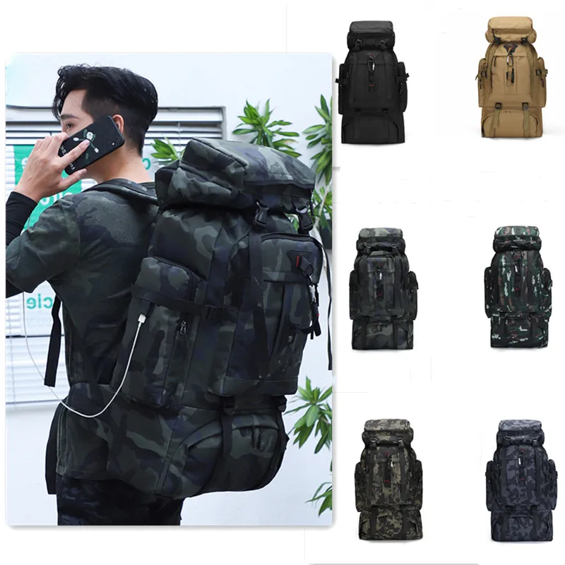 80LHiking Outdoor Backpack Nylon Waterproof Fishing Hunting Bag Sports Camping Hiking Travel Bags for Men mochila hombre
80LHiking Outdoor Backpack Nylon Waterproof Fishing Hunting Bag Sports Camping Hiking Travel Bags for Men mochila hombre